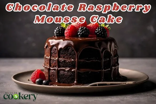 Chocolate Raspberry Mousse Cake