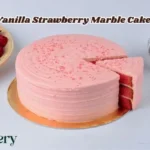 Vanilla Strawberry Marble Cake